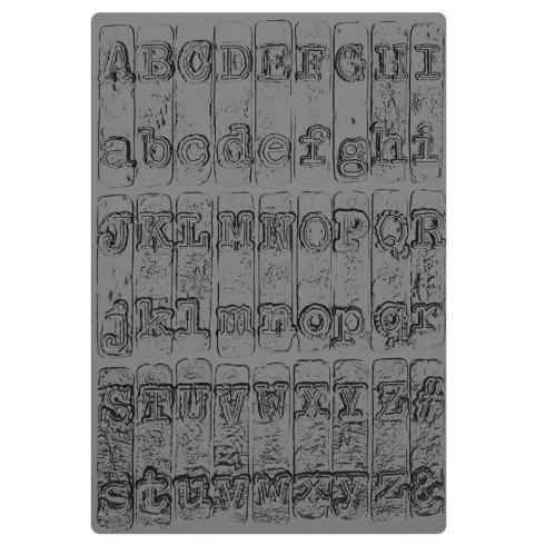Sizzix - 3D Prägefolder "Typewriter Large" Embossing Folder Design by Tim Holtz