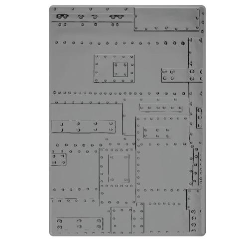 Sizzix - 3D Prägefolder "Foundry Large" Embossing Folder Design by Tim Holtz