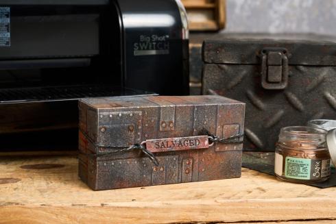 Sizzix - 3D Prägefolder "Foundry Large" Embossing Folder Design by Tim Holtz