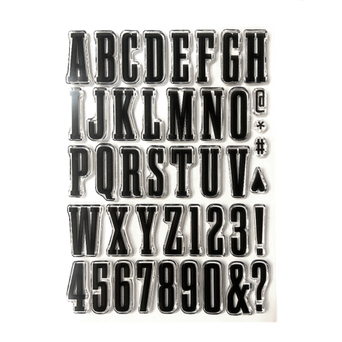 Elizabeth Craft Designs - Stempelset "Bold Alphabet" Clear Stamps