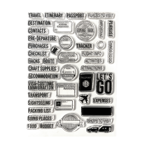 Elizabeth Craft Designs - Stempelset "Travel Journal" Clear Stamps