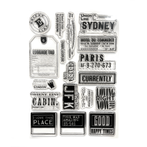 Elizabeth Craft Designs - Stempelset "Travels From The Past 3" Clear Stamps
