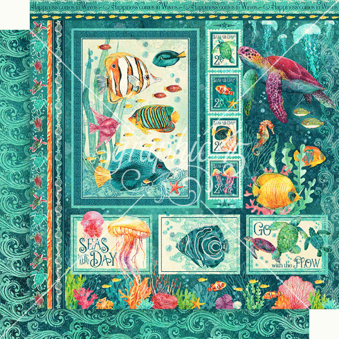 Graphic 45 - Designpapier "Seas the Day" Collection Pack 8x8 Inch - 24 Bogen