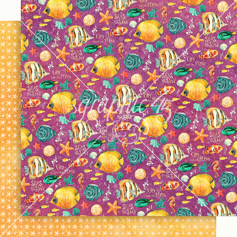 Graphic 45 - Designpapier "Seas the Day" Collection Pack 12x12 Inch - 24 Bogen