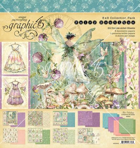 Graphic 45 - Designpapier "Fairy Boutique" Collection Pack 8x8 Inch - 24 Bogen