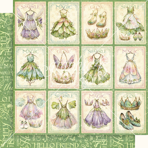 Graphic 45 - Designpapier "Fairy Boutique" Collection Pack 12x12 Inch - 24 Bogen