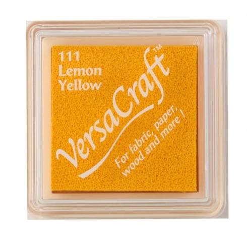 Tsukineko - VersaCraft Small Ink Pad "Lemon Yellow" Pigment Stempelkissen