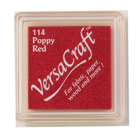 Tsukineko - VersaCraft Small Ink Pad "Poppy Red" Pigment Stempelkissen