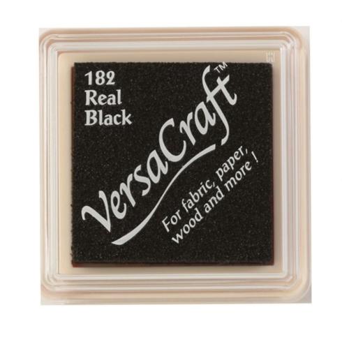 Tsukineko - VersaCraft Small Ink Pad "Real Black" Pigment Stempelkissen