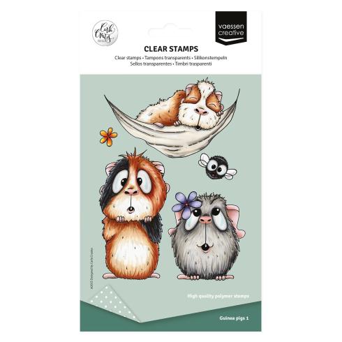 Vaessen Creative - Stempelset "Guinea Pigs 1" Clear Stamps Design by Carla Creates
