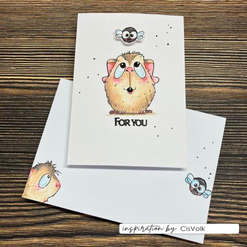 Vaessen Creative - Stempelset "Guinea Pigs 1" Clear Stamps Design by Carla Creates