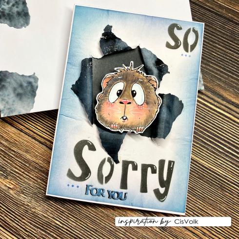 Vaessen Creative - Stempelset "Guinea Pigs 1" Clear Stamps Design by Carla Creates