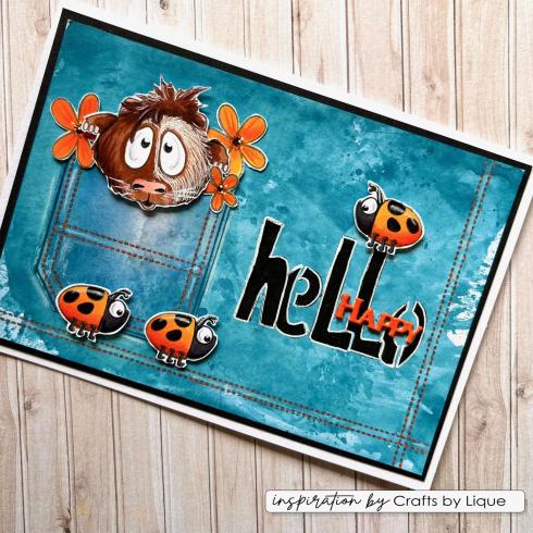 Vaessen Creative - Stempelset "Guinea Pigs 3" Clear Stamps Design by Carla Creates