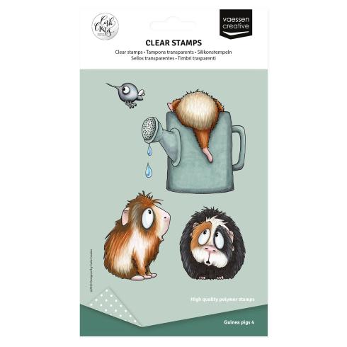 Vaessen Creative - Stempelset "Guinea Pigs 4" Clear Stamps Design by Carla Creates
