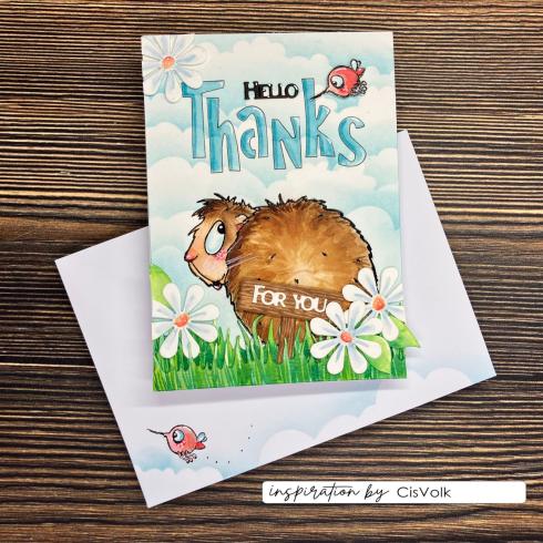 Vaessen Creative - Stempelset "Guinea Pigs 4" Clear Stamps Design by Carla Creates