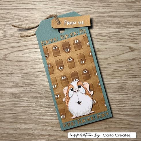 Vaessen Creative - Prägefolder "Meerschweinchen" Embossingfolder Design by Carla Creates