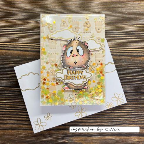 Vaessen Creative - Prägefolder "Meerschweinchen" Embossingfolder Design by Carla Creates