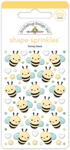 Doodlebug Design - Epoxy Sticker "Honey Bees" Shape Sprinkles