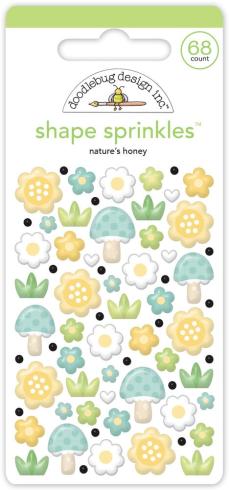 Doodlebug Design - Epoxy Sticker "Nature's Honey" Shape Sprinkles