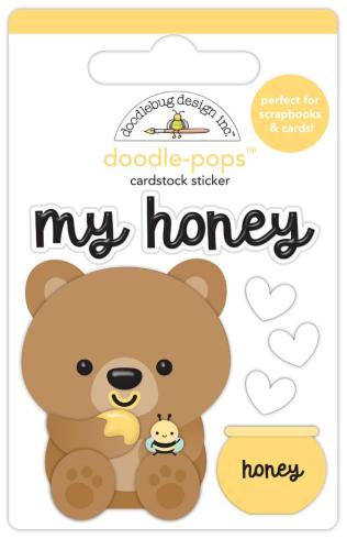 Doodlebug Design - Sticker "Bee Happy My Honey" Doodle-Pops 