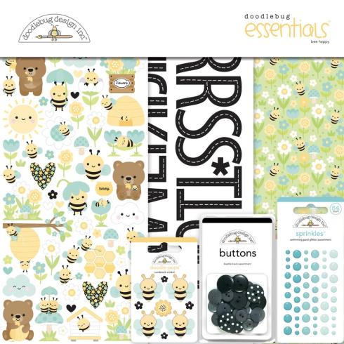 Doodlebug Design Bee Happy Essential Kit 
