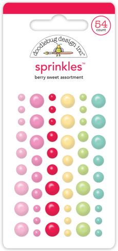 Doodlebug Design - Epoxy Sticker "Berry Sweet" Shape Sprinkles