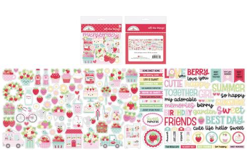 Doodlebug Design - Stanzteile "Berry Sweet" Die Cuts All The Things
