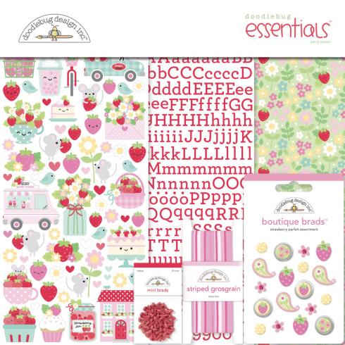 Doodlebug Design Berry Sweet Essential Kit 