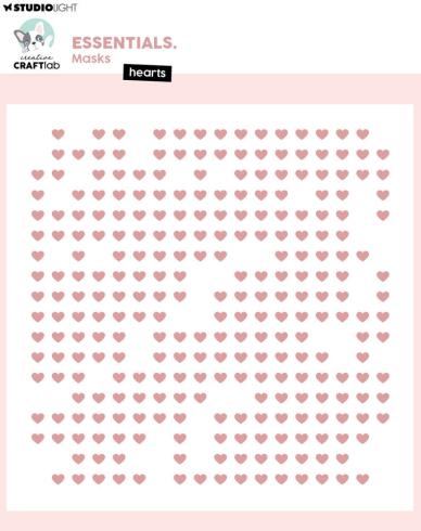 Creative Craft Lab - Studio Light - Schablone "Hearts" Stencil