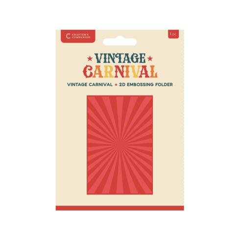 Crafters Companion - Prägefolder "Vintage Carnival" 2D Embossingfolder