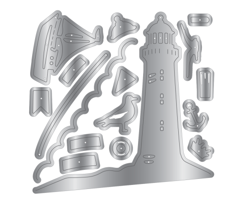 Crafters Companion - Stanzschablone "The Lighthouse" Dies