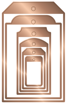 Preview: Crafters Companion - Stanzschablone "Tags" Dies