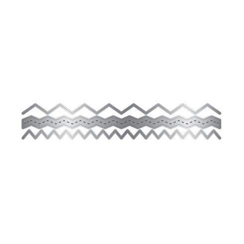 Crafters Companion - Stanzschablone "Zig Zag" Dies