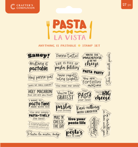 Crafters Companion - Stempelset "Anything is Pastable" Clear Stamps