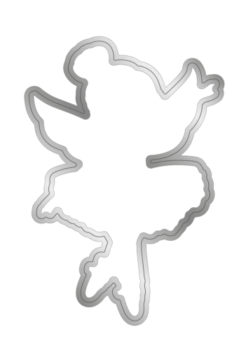 Crafters Companion - Stempelset & Stanzschablone "Ballerina Fairy" Stamp & Dies