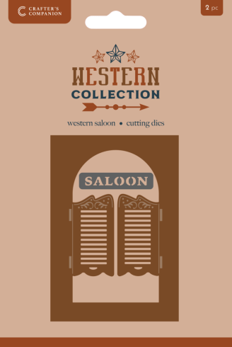 Crafters Companion - Stanzschablone "Western Saloon" Dies