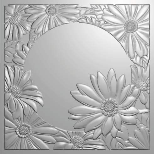 Crafters Companion - Prägefolder, Stanzschablone,Schablone "Gorgeous Gerberas" Embossingfolder, Dies,Stencil