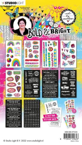 Art By Marlene - Aufkleber - Embellishment "Sticky Quotes and Colorful Elements" Sticker Pad