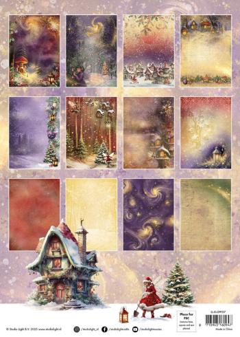 Studio Light - Designpapier A4 "Fairy Christmas" Paper Pad - 36 Bogen