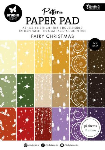 Studio Light - Designpapier A5 "Fairy Christmas" Pattern Paper Pad - 36 Bogen
