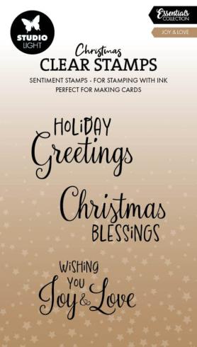 Studio Light - Stempelset "Joy & Love" Clear Stamps