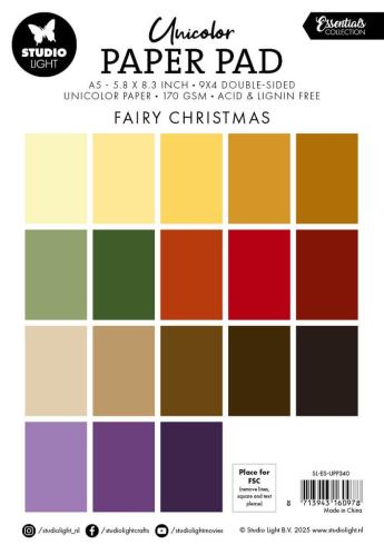 Studio Light - Cardstock "Fairy Christmas" Paper Pad A5 - 36 Bogen 