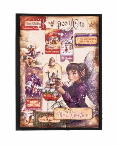 Studio Light - Designpapier "Fairy Christmas" Mini Paper Pad A7 - 24 Bogen