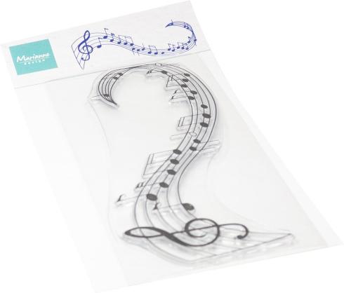 Marianne Design - Stempel "Music Swirl" Clear Stamps