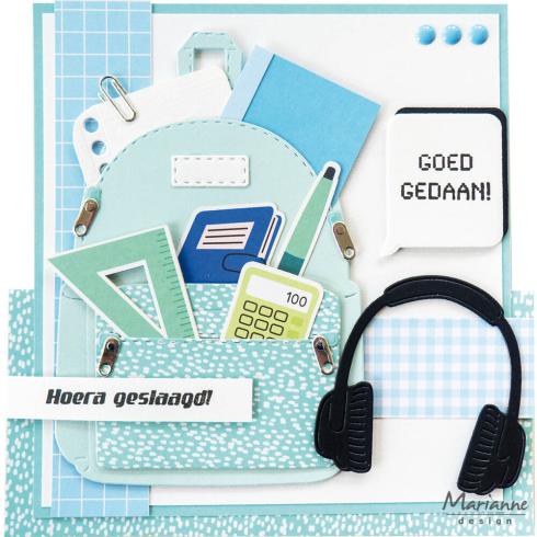 Marianne Design - Präge- und Stanzschalone "Backpack" Collectables Dies