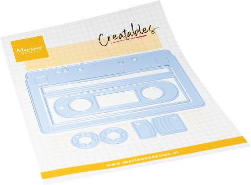 Marianne Design - Präge- und Stanzschablone "Cassette Tape" Creatables Dies