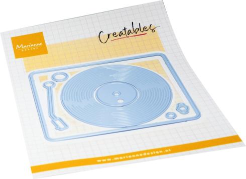 Marianne Design - Präge- und Stanzschablone "Record Player" Creatables Dies