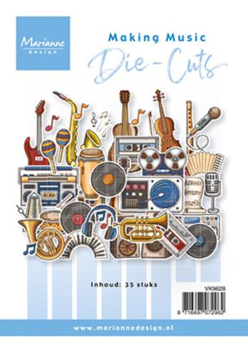 Marianne Design - Stanzteile "Making Music" Die Cuts