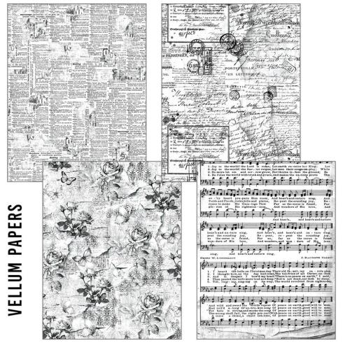 Ciao Bella - Seiden - und Transparentpapier "Meaningful Memories" Craftmix Mixed Paper Pack A5