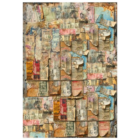 Ciao Bella - Decopatch Papier "Journey Ahead" Mixed Media Rice Paper A4 - 4 Bogen